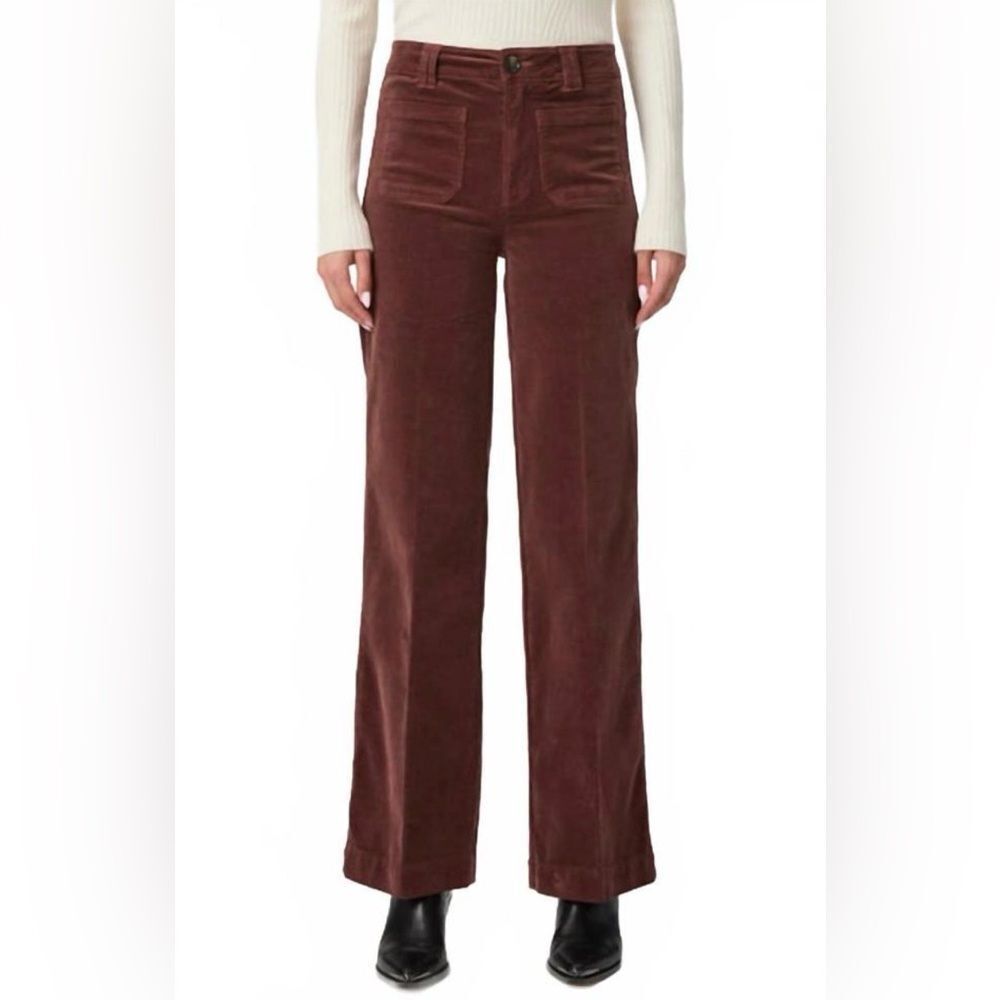 NEW PAIGE sasha 32" pants with patch pocket in landslide